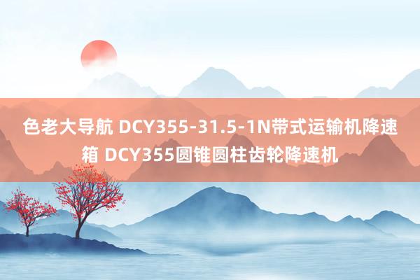 色老大导航 DCY355-31.5-1N带式运输机降速箱 DCY355圆锥圆柱齿轮降速机