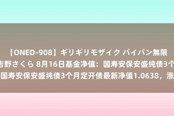 【ONED-908】ギリギリモザイク パイパン無限絶頂！激イカセFUCK 吉野さくら 8月16日基金净值：国寿安保安盛纯债3个月定开债最新净值1.0638，涨0.02%