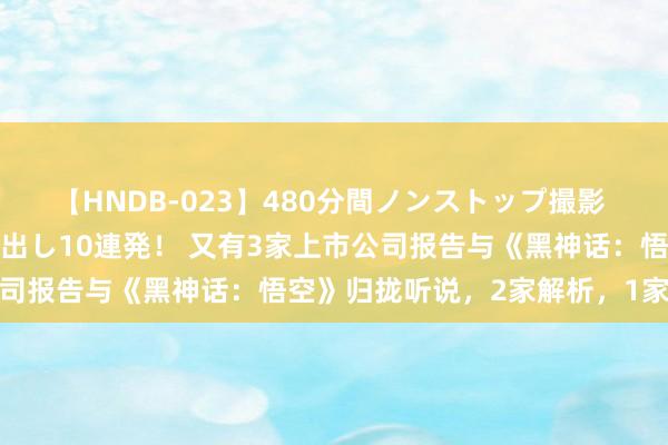 【HNDB-023】480分間ノンストップ撮影 ノーカット編集で本物中出し10連発！ 又有3家上市公司报告与《黑神话：悟空》归拢听说，2家解析，1家承认