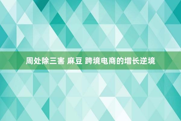 周处除三害 麻豆 跨境电商的增长逆境