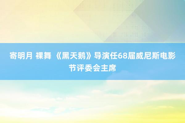 寄明月 裸舞 《黑天鹅》导演任68届威尼斯电影节评委会主席