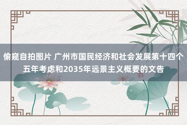 偷窥自拍图片 广州市国民经济和社会发展第十四个五年考虑和2035年远景主义概要的文告