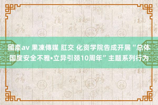 國產av 果凍傳媒 肛交 化资学院告成开展“总体国度安全不雅•立异引颈10周年”主题系列行为