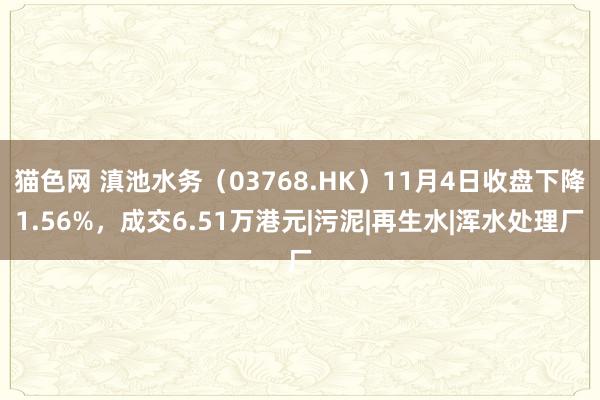 猫色网 滇池水务（03768.HK）11月4日收盘下降1.56%，成交6.51万港元|污泥|再生水|浑水处理厂